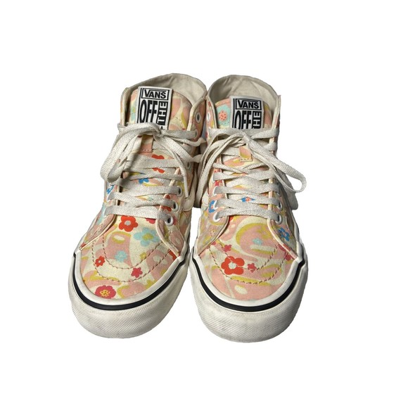 VANS Sk8-Hi Tapered Floral Women's Canvas Sneaker Skate Size 7 Eco Cush 500714 - Picture 3 of 14